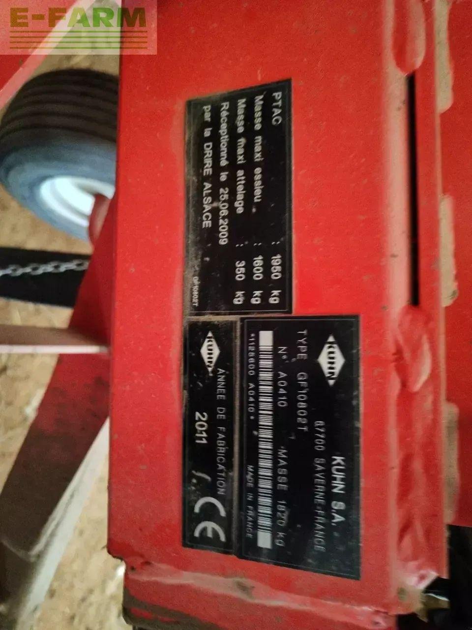 Kreiselheuer of the type Kuhn gf 10802t, Gebrauchtmaschine in CHAUVONCOURT (Picture 7)