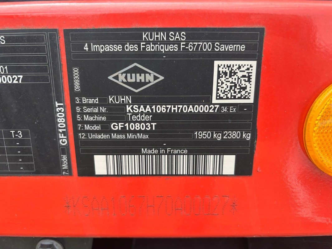 Kreiselheuer of the type Kuhn GF 10812 T, Neumaschine in Plau am See / OT Klebe (Picture 6)