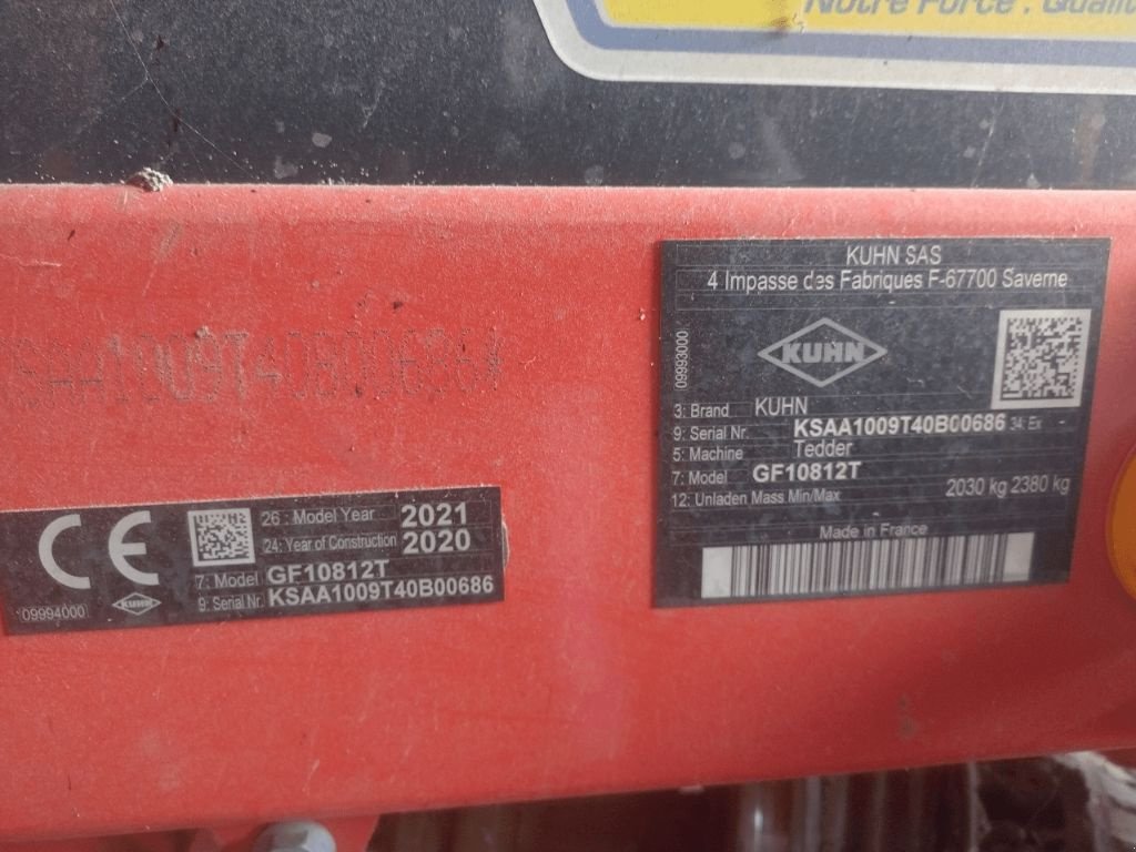 Kreiselheuer typu Kuhn GF 10812, Gebrauchtmaschine v ENNEZAT (Obrázek 4)