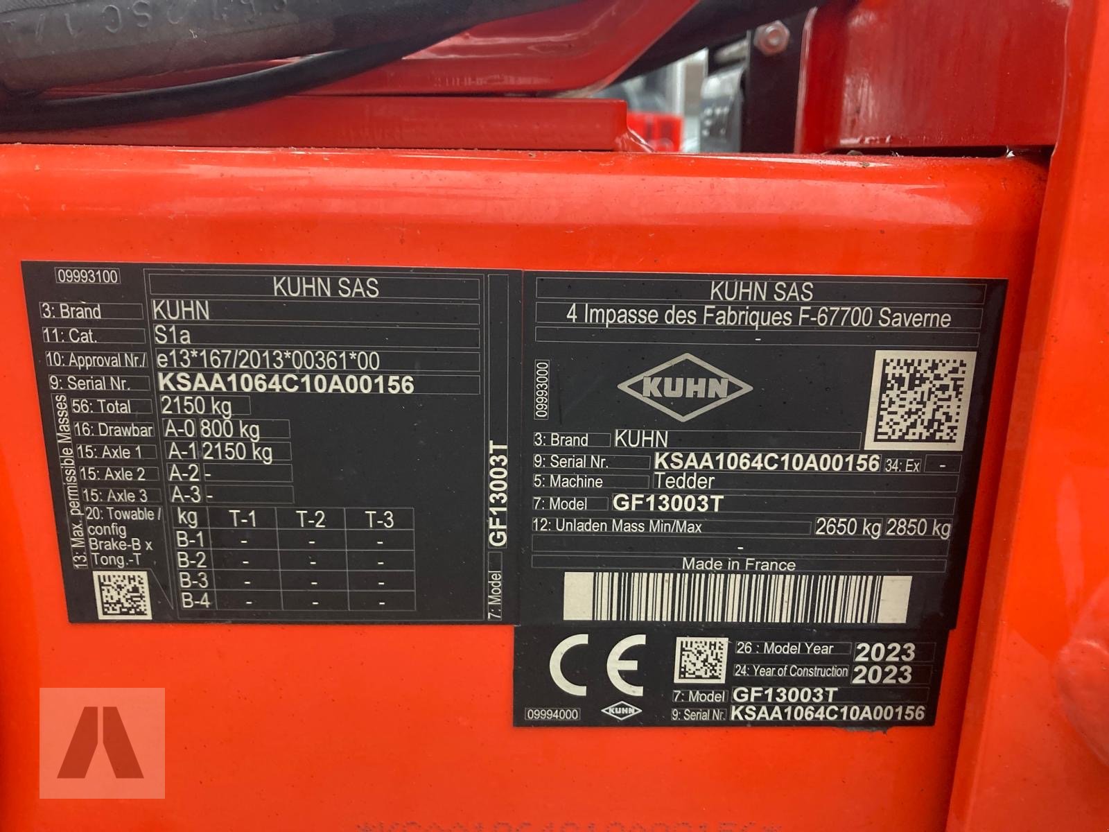 Kreiselheuer от тип Kuhn GF 13003 T, Gebrauchtmaschine в Langweid am Lech (Снимка 5)