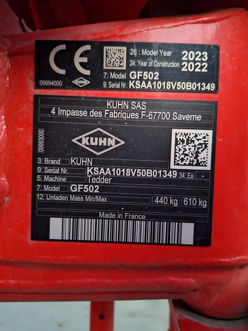 Kreiselheuer del tipo Kuhn GF 502, Neumaschine In Susten (Immagine 2)