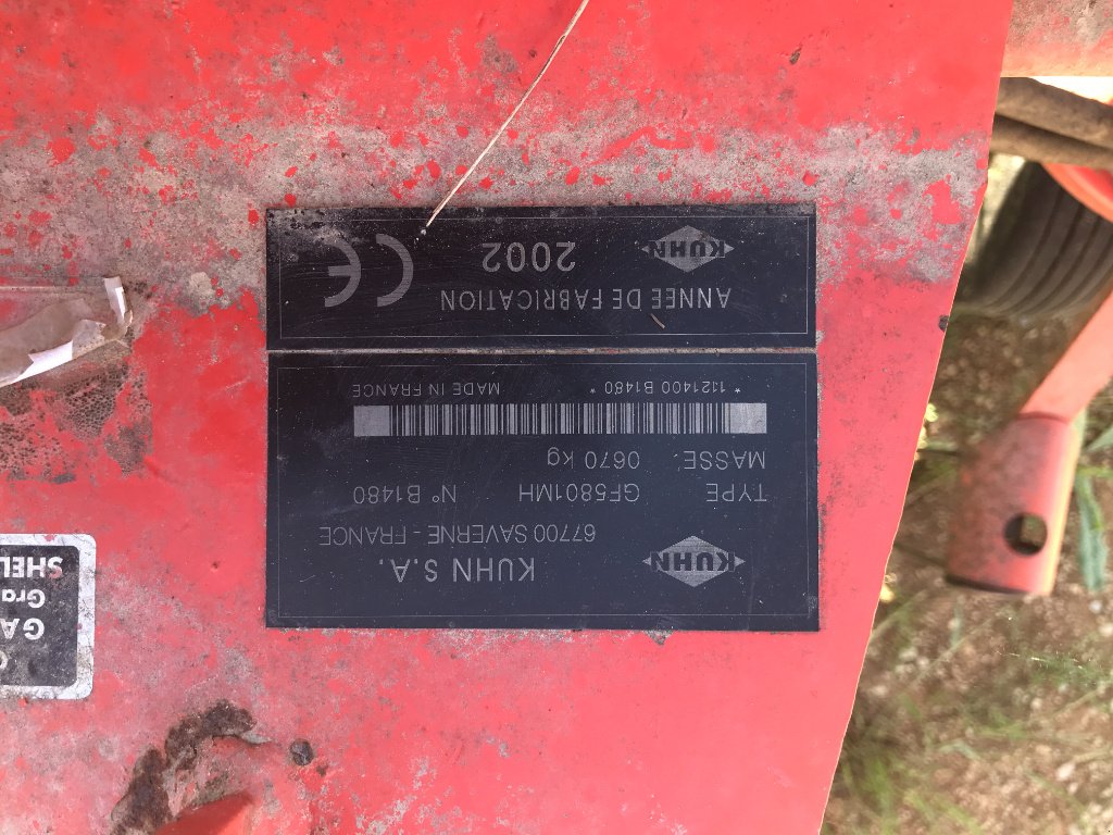 Kreiselheuer of the type Kuhn Gf 5801 MH, Gebrauchtmaschine in MORLHON LE HAUT (Picture 11)