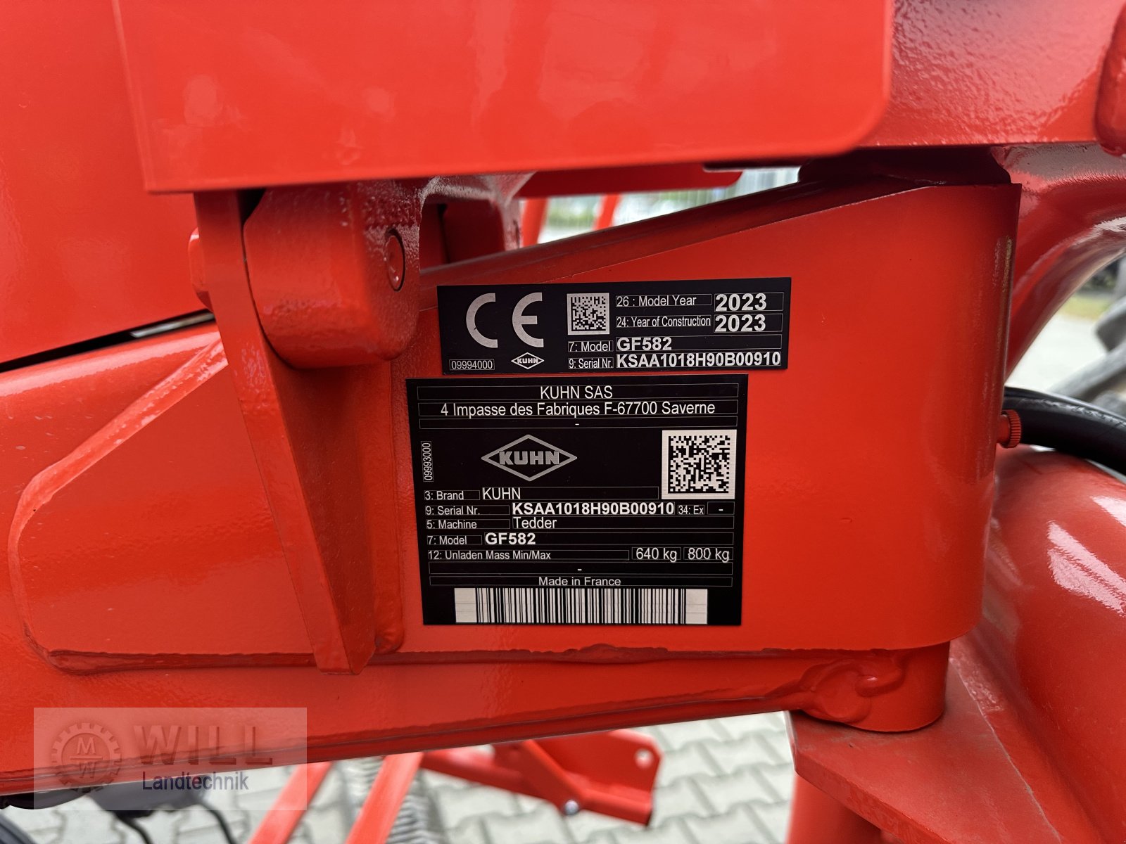 Kreiselheuer Türe ait Kuhn GF 582, Neumaschine içinde Rudendorf (resim 5)