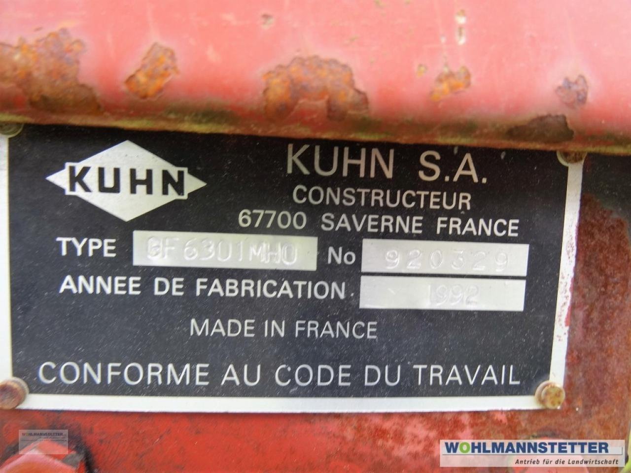 Kreiselheuer typu Kuhn GF 6301 MHO, Gebrauchtmaschine v Unterdietfurt (Obrázek 4)