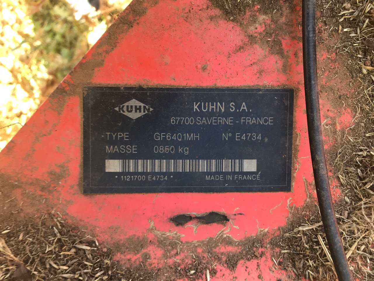 Kreiselheuer типа Kuhn GF 6401 MH, Gebrauchtmaschine в MORLHON LE HAUT (Фотография 7)