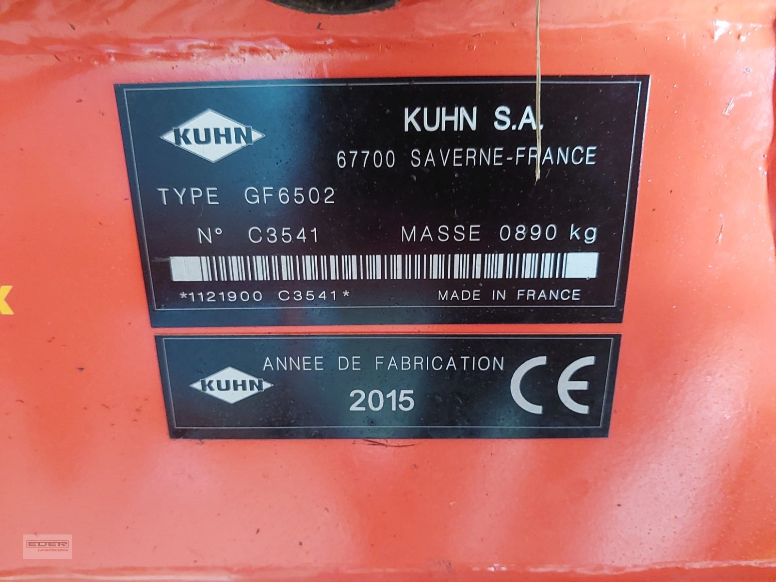 Kreiselheuer del tipo Kuhn GF 6502, Gebrauchtmaschine en Altenmünster (Imagen 5)