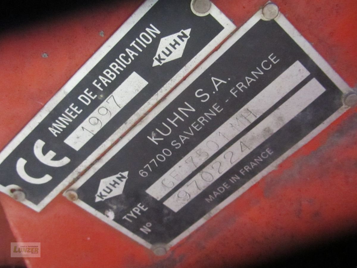 Kreiselheuer typu Kuhn GF 7501 MH, Gebrauchtmaschine v Kaumberg (Obrázek 7)