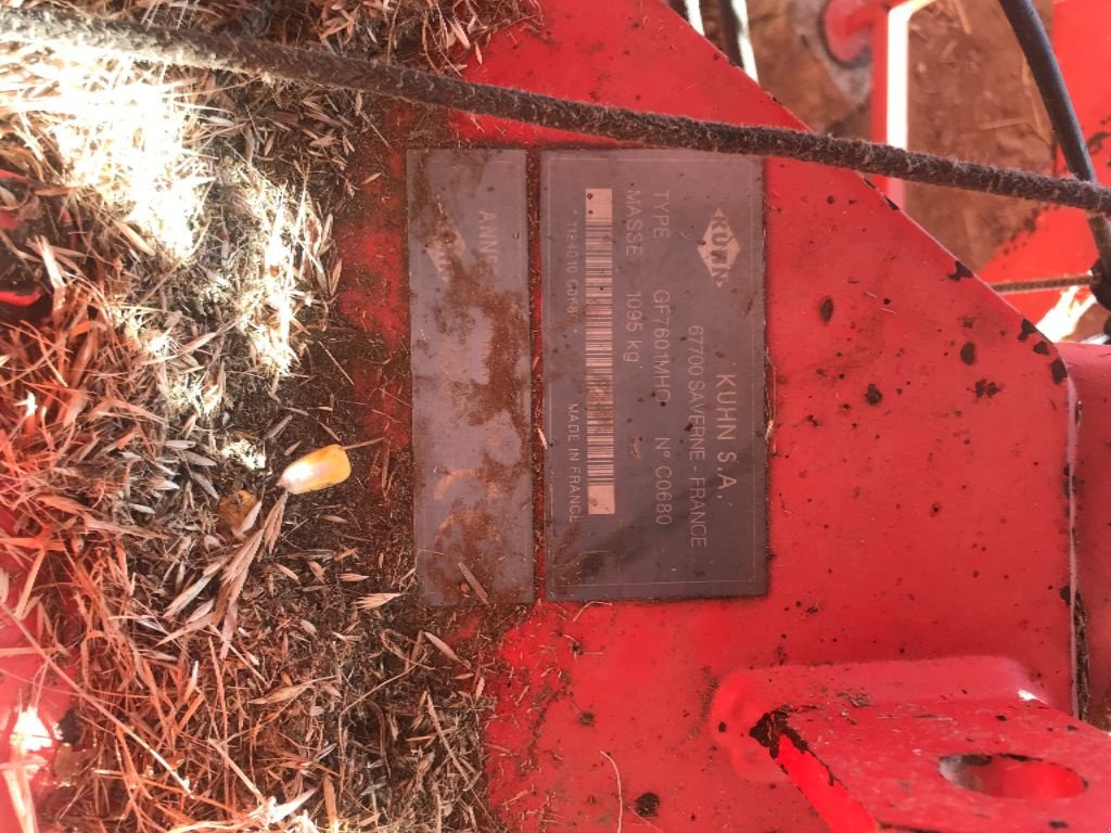 Kreiselheuer tip Kuhn GF 7601 MHO, Gebrauchtmaschine in ST MARTIN EN HAUT (Poză 6)