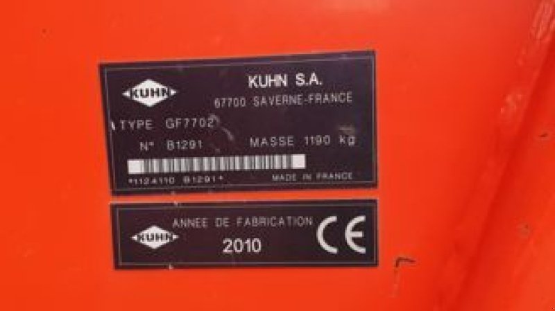 Kreiselheuer typu Kuhn GF 7702, Gebrauchtmaschine v CIVENS (Obrázek 3)