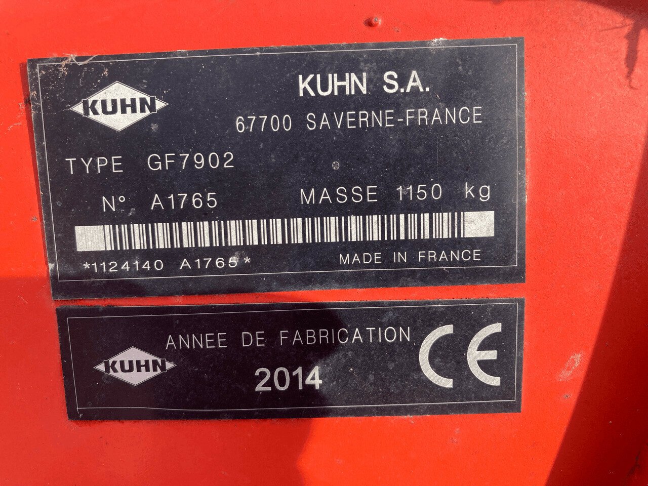 Kreiselheuer des Typs Kuhn GF 7902, Gebrauchtmaschine in ST CLEMENT DE LA PLACE (Bild 6)