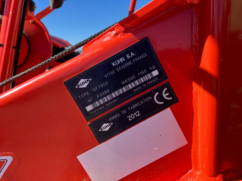 Kreiselheuer Türe ait Kuhn GF 7902, Gebrauchtmaschine içinde VIRECOURT (resim 11)