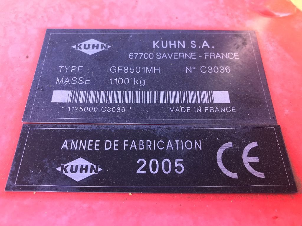 Kreiselheuer za tip Kuhn GF 8501 MH DESTOCKAGE, Gebrauchtmaschine u UZERCHE (Slika 7)