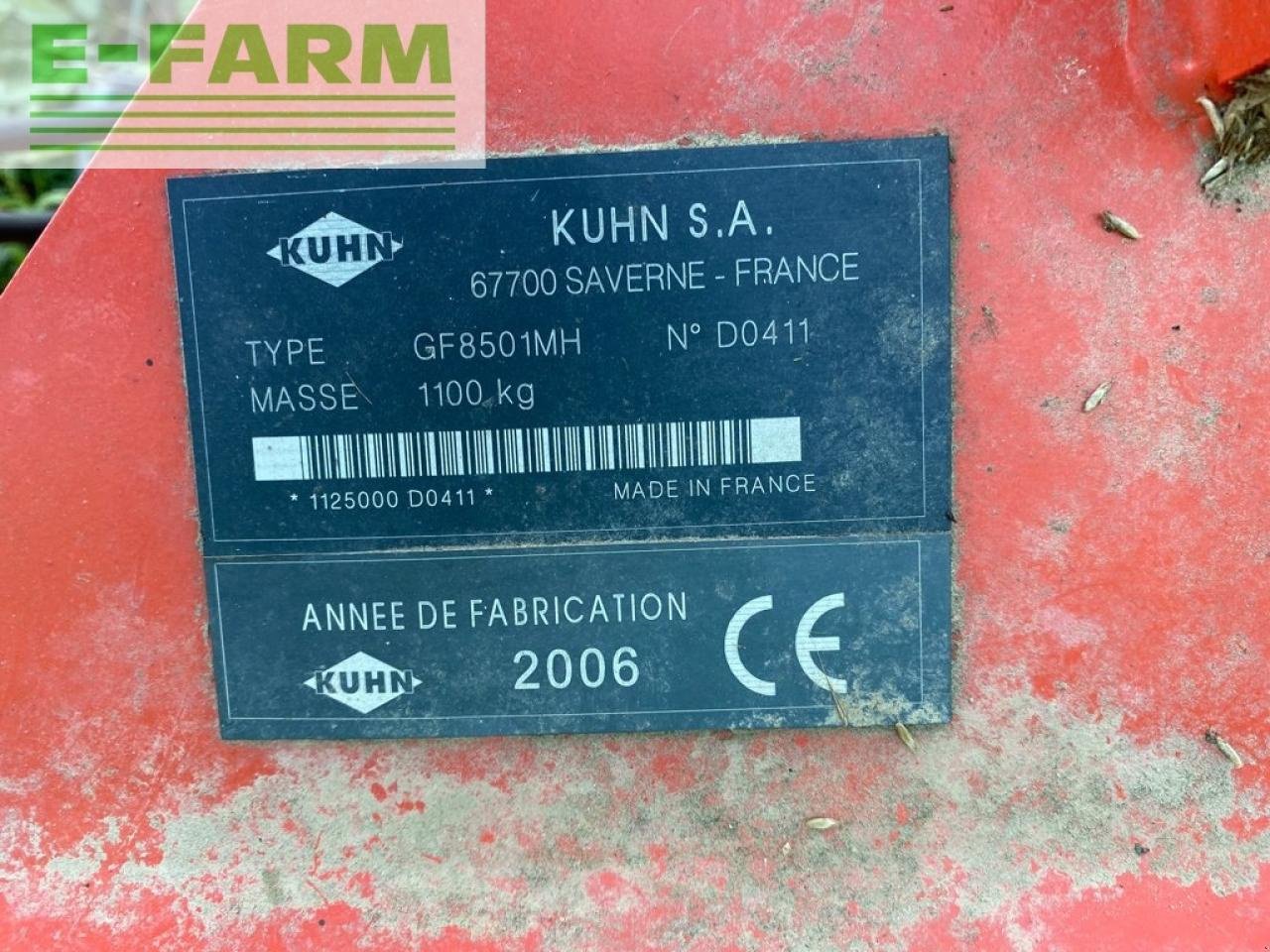 Kreiselheuer типа Kuhn gf 8501 mh preparee ., Gebrauchtmaschine в Ytrac (Фотография 11)
