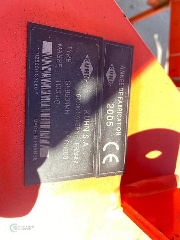 Kreiselheuer typu Kuhn GF 8501 MH, Gebrauchtmaschine v Rittersdorf (Obrázek 8)