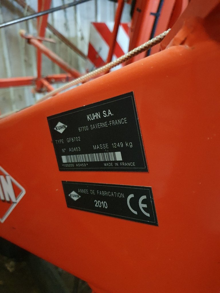 Kreiselheuer del tipo Kuhn Gf 8702, Gebrauchtmaschine In ATHIS (Immagine 4)