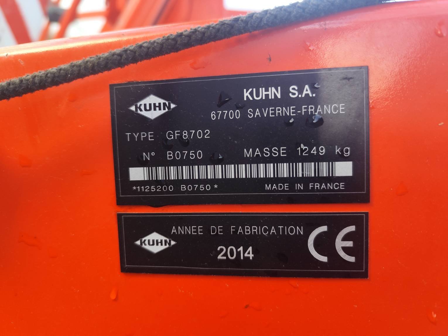 Kreiselheuer tip Kuhn GF 8702, Gebrauchtmaschine in Le Horps (Poză 3)