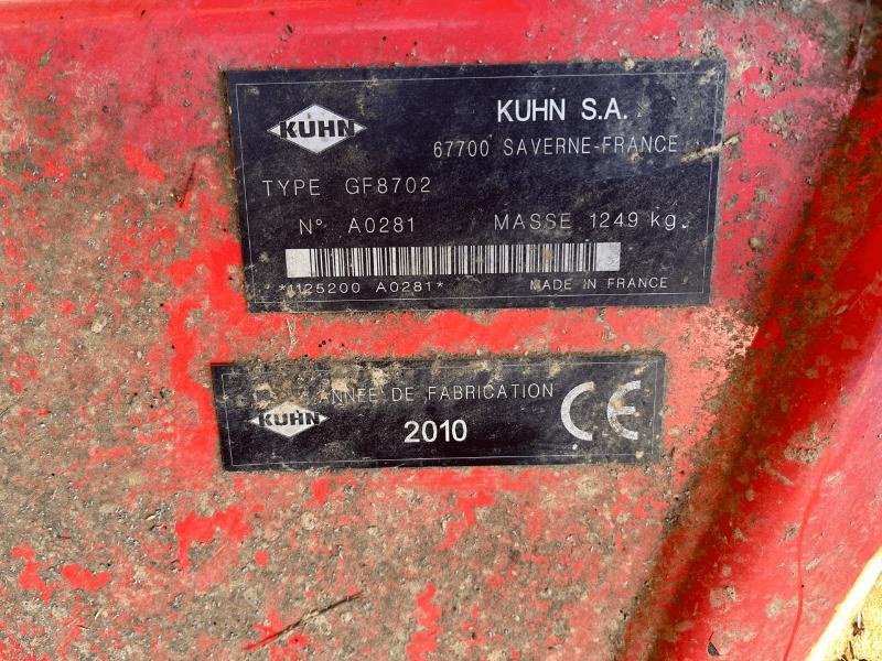 Kreiselheuer Türe ait Kuhn GF 8702, Gebrauchtmaschine içinde LE PONT CHRETIEN (resim 5)