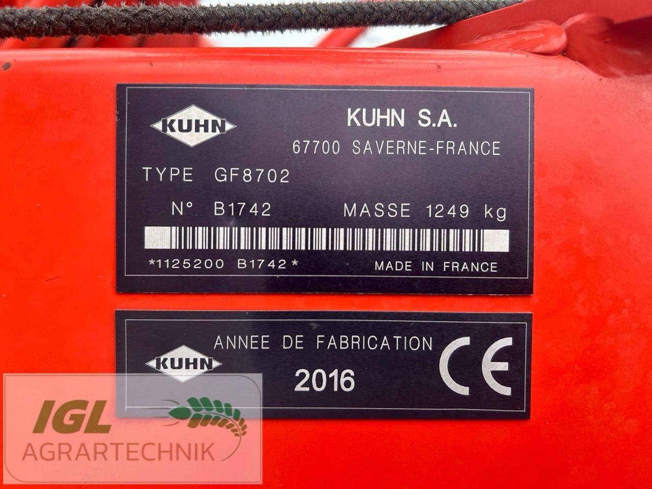Kreiselheuer typu Kuhn GF 8702, Gebrauchtmaschine w Nabburg (Zdjęcie 10)