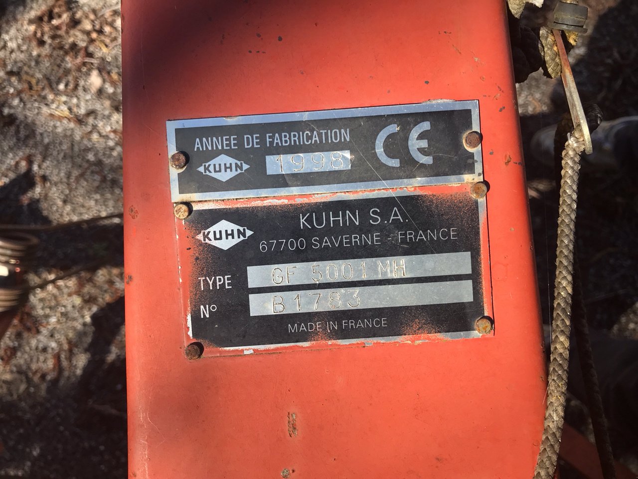 Kreiselheuer типа Kuhn GF5001MH, Gebrauchtmaschine в MORLHON LE HAUT (Фотография 8)