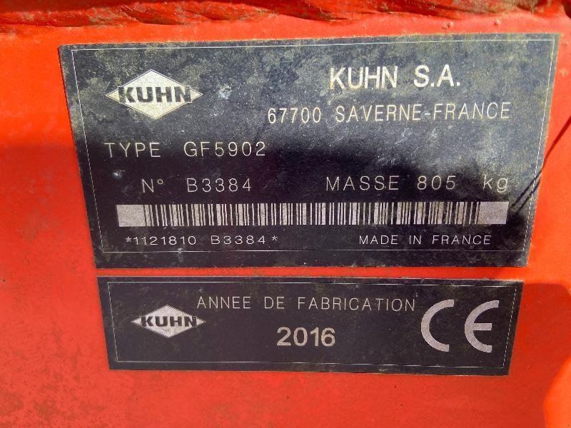 Kreiselheuer Türe ait Kuhn GF5902, Gebrauchtmaschine içinde CHATEAUBRIANT CEDEX (resim 5)