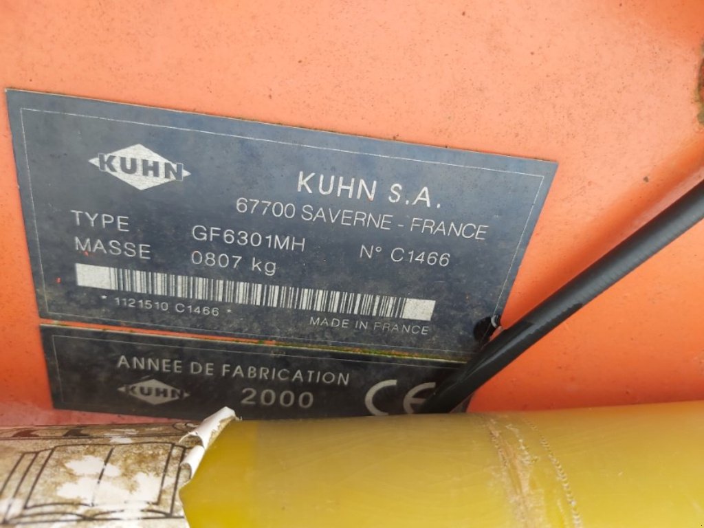 Kreiselheuer des Typs Kuhn GF6301MH digidrive, Gebrauchtmaschine in VERT TOULON (Bild 7)