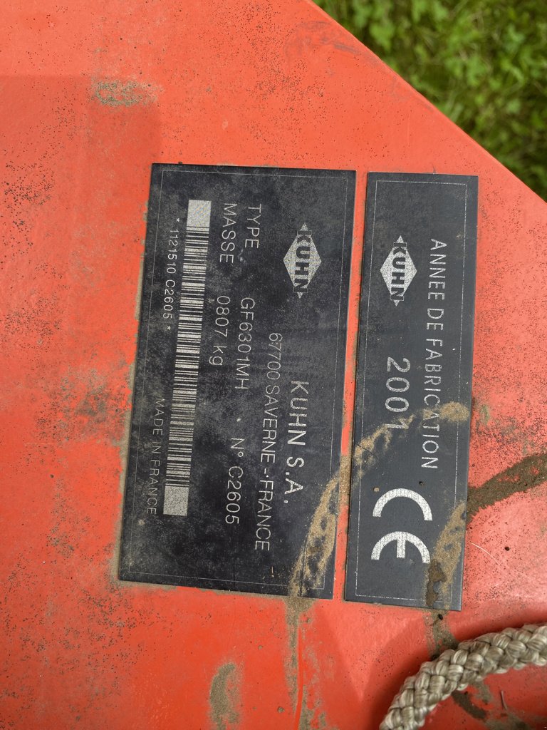 Kreiselheuer Türe ait Kuhn GF6301MH, Gebrauchtmaschine içinde MAURIAC (resim 5)