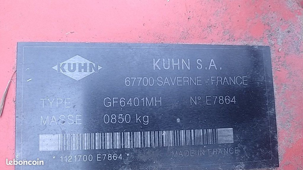 Kreiselheuer of the type Kuhn GF6401, Gebrauchtmaschine in GUERET (Picture 4)