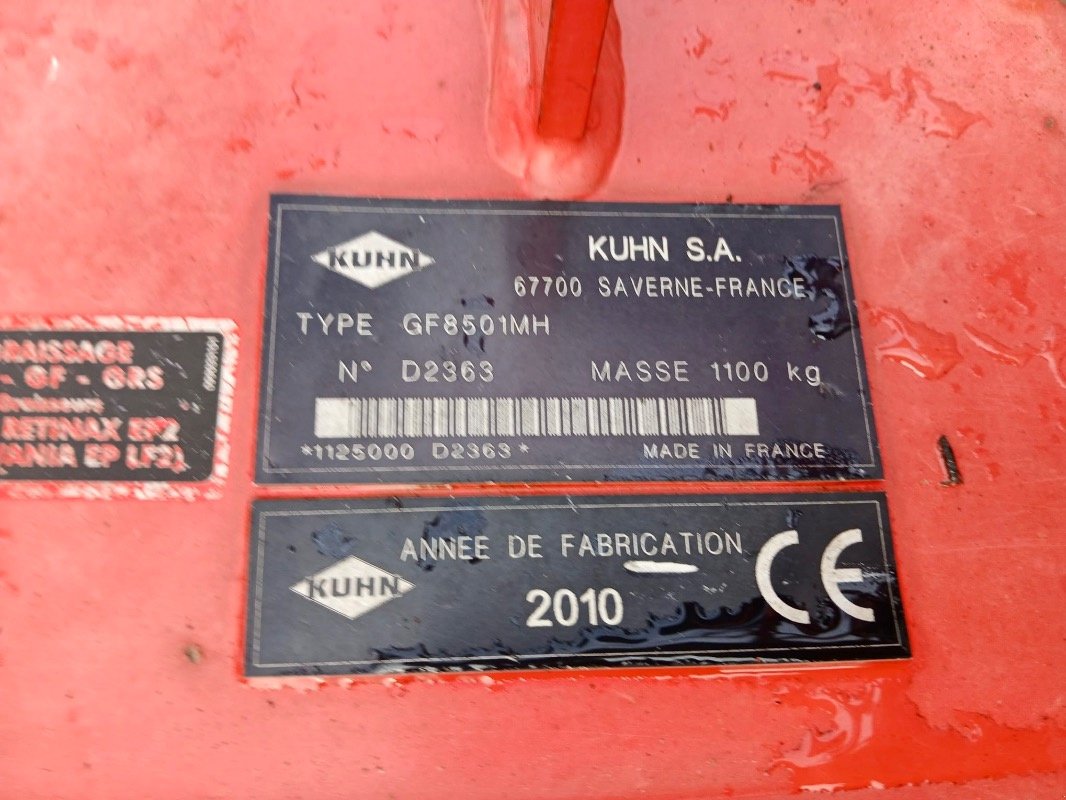 Kreiselheuer Türe ait Kuhn GF8501 MH, Gebrauchtmaschine içinde Liebenwalde (resim 10)