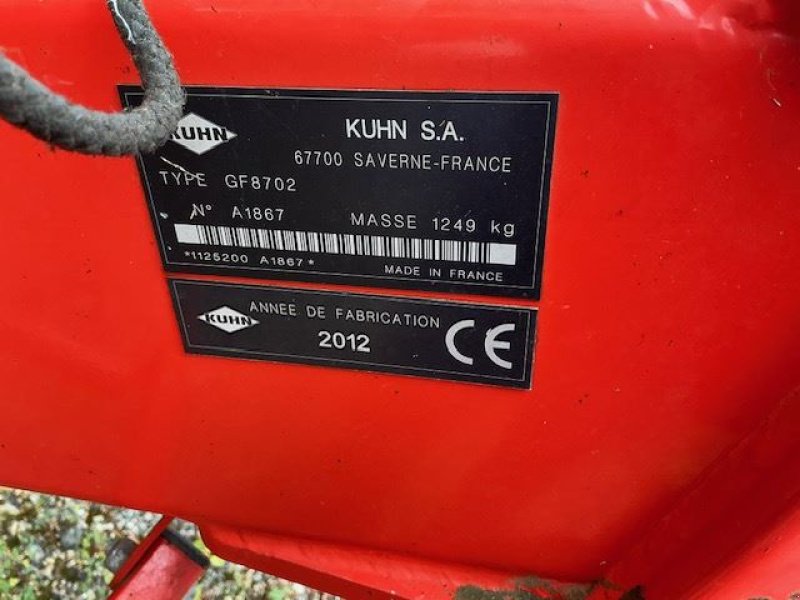 Kreiselheuer typu Kuhn GF8702, Gebrauchtmaschine v les hayons (Obrázek 5)