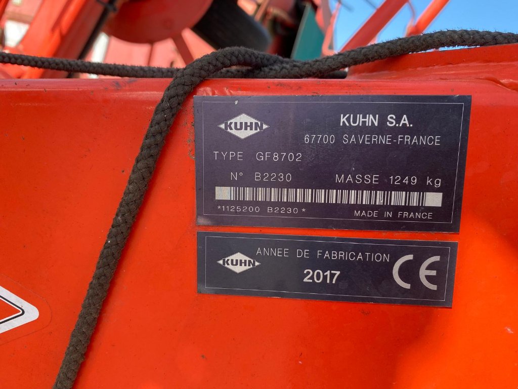Kreiselheuer of the type Kuhn GF8702, Gebrauchtmaschine in SAINT FLOUR (Picture 5)