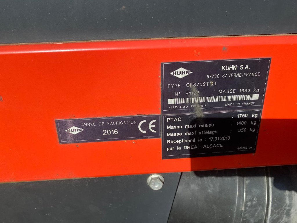 Kreiselheuer του τύπου Kuhn GF8702T GII, Gebrauchtmaschine σε SAINT FLOUR (Φωτογραφία 7)