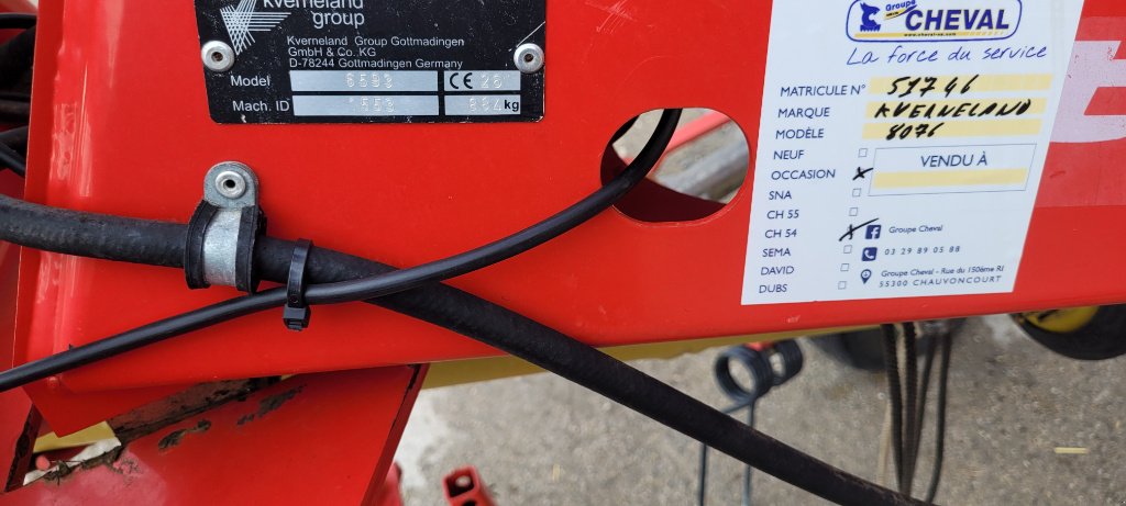 Kreiselheuer Türe ait Kverneland 8076, Gebrauchtmaschine içinde Lérouville (resim 8)