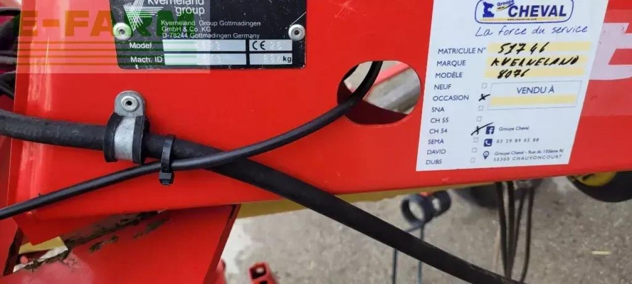 Kreiselheuer des Typs Kverneland 8076, Gebrauchtmaschine in CHAUVONCOURT (Bild 8)