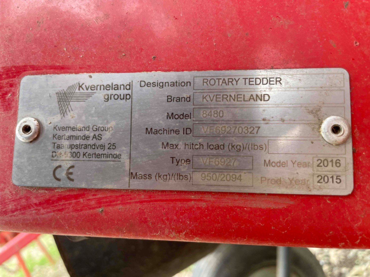 Kreiselheuer des Typs Kverneland Faneur 8480 . Kverneland, Gebrauchtmaschine in SAINT CLAIR SUR ELLE (Bild 5)