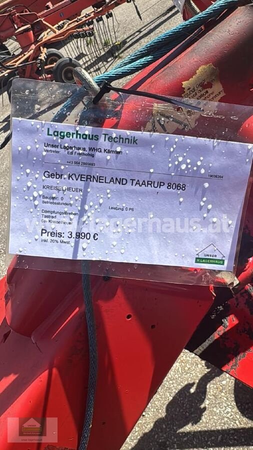 Kreiselheuer of the type Kverneland TAARUP 8068, Gebrauchtmaschine in Klagenfurt (Picture 5)