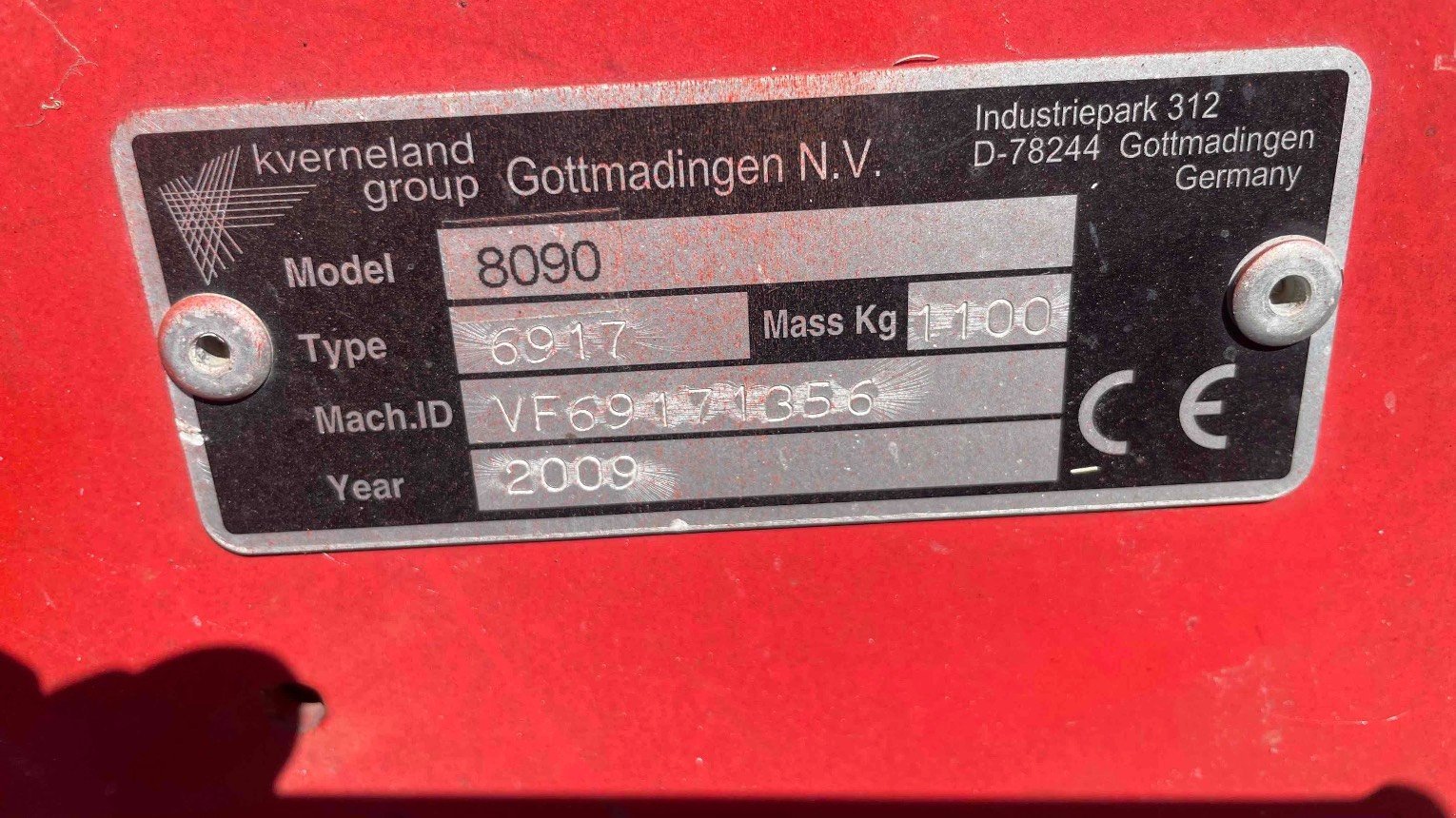 Kreiselheuer Türe ait Kverneland Taarup 8090, Gebrauchtmaschine içinde ST ELIX THEUX (resim 6)