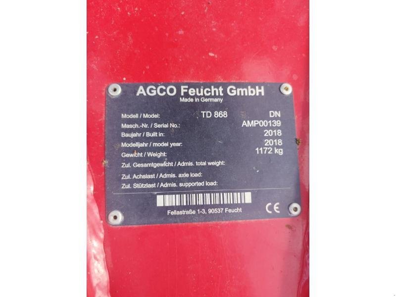 Kreiselheuer typu Massey Ferguson TD868DN, Gebrauchtmaschine v CHAUMONT (Obrázek 2)