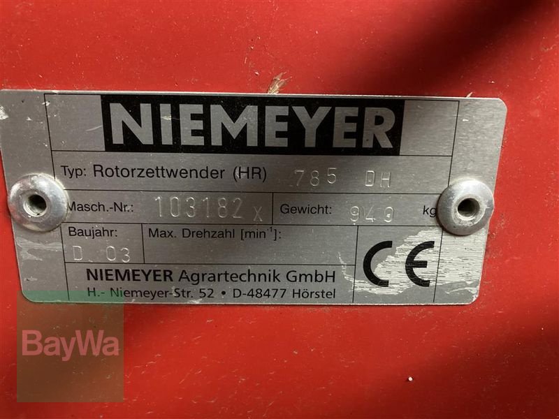 Kreiselheuer типа Niemeyer 785 DH, Gebrauchtmaschine в Niederviehbach (Фотография 6)