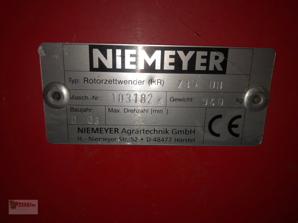 Kreiselheuer des Typs Niemeyer 785 DH, Gebrauchtmaschine in Niederviehbach (Bild 4)