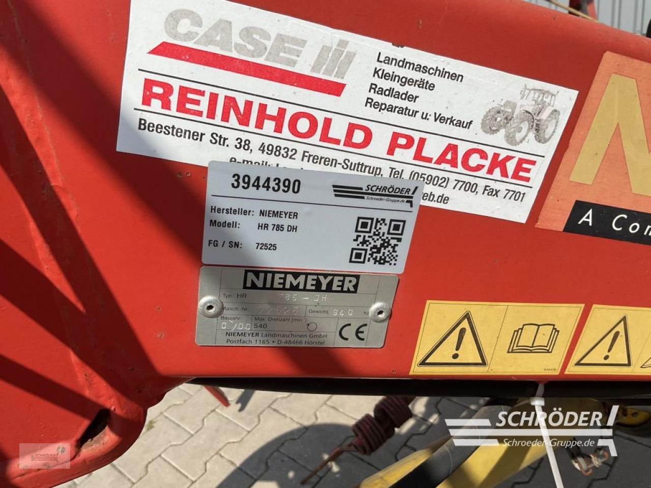 Kreiselheuer Türe ait Niemeyer HR 785 DH, Gebrauchtmaschine içinde Wildeshausen (resim 14)