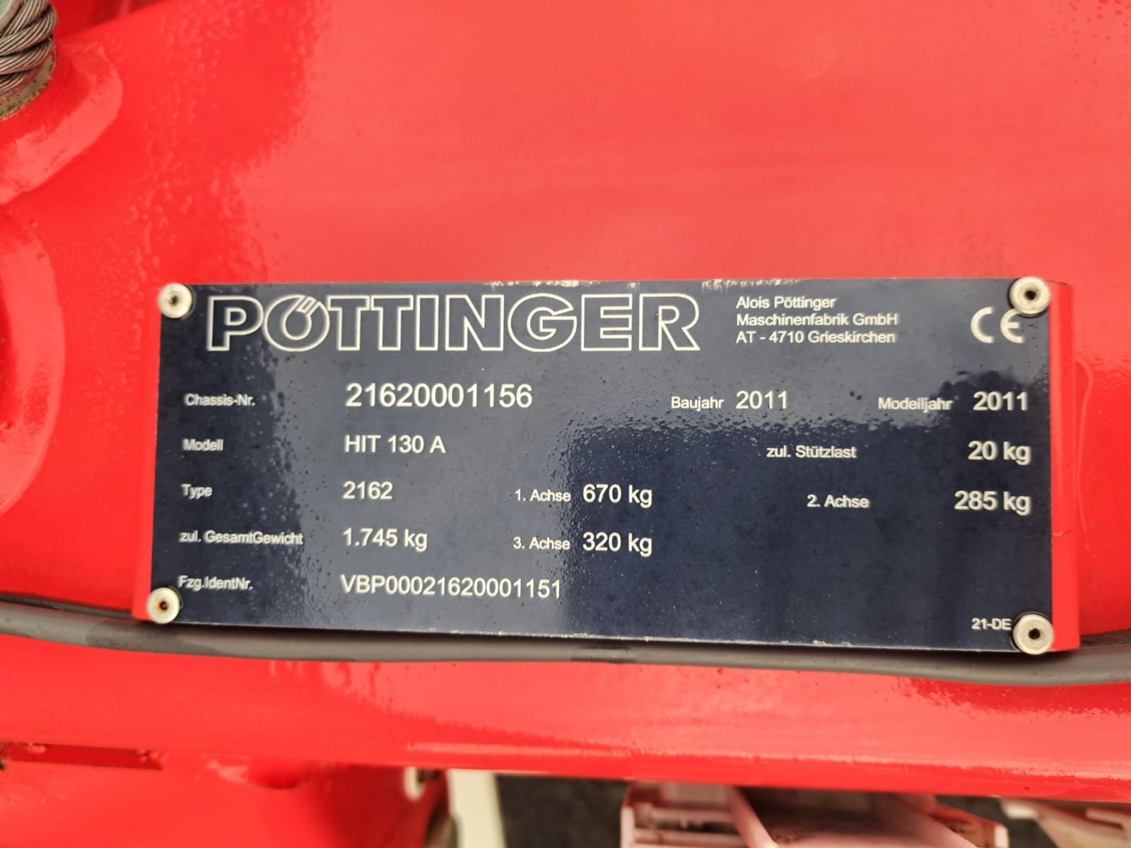 Kreiselheuer typu Pöttinger Eurohit 130A, Gebrauchtmaschine v Sulzberg (Obrázek 7)