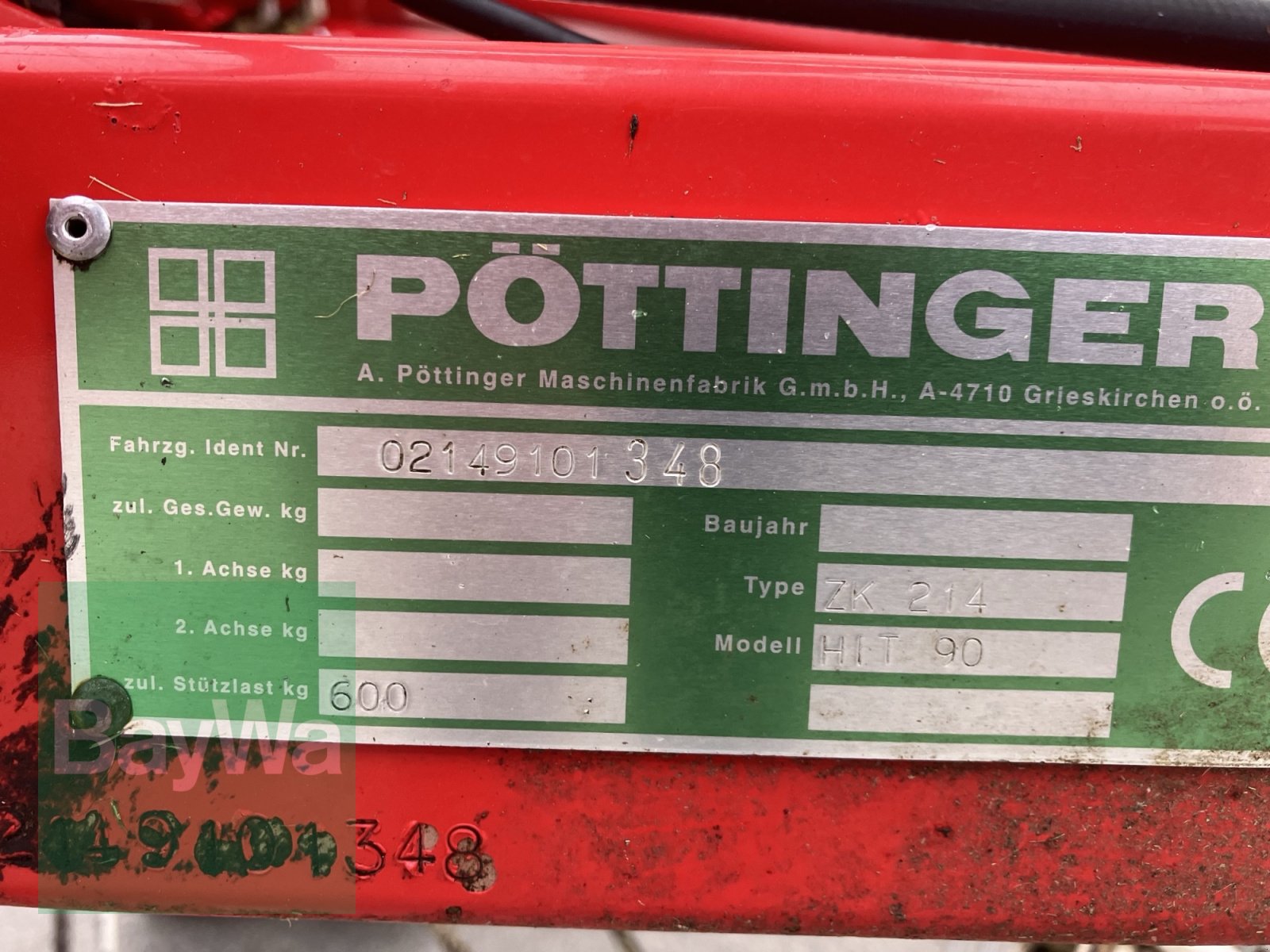 Kreiselheuer del tipo Pöttinger Eurohit 90 AZ, Gebrauchtmaschine In Griesstätt (Immagine 8)