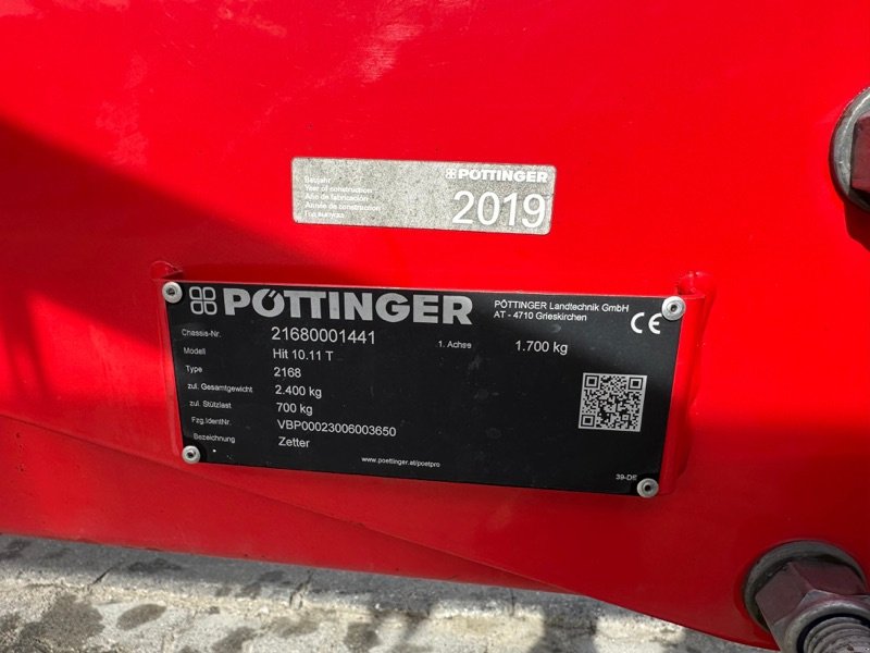 Kreiselheuer za tip Pöttinger HIT 10.11, Gebrauchtmaschine u Neubrandenburg (Slika 19)