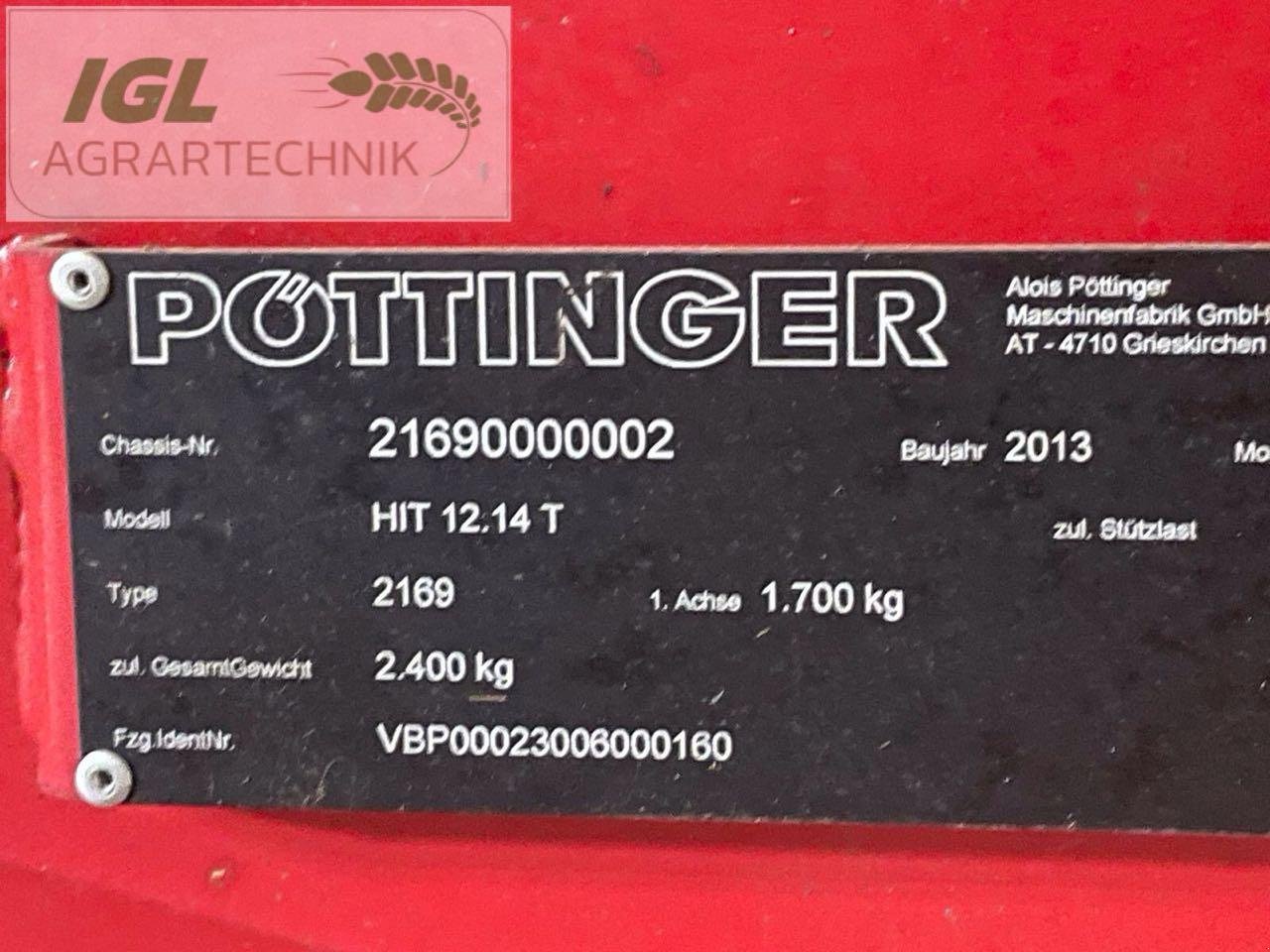 Kreiselheuer tip Pöttinger HIT 12.14 T, Gebrauchtmaschine in Nabburg (Poză 7)