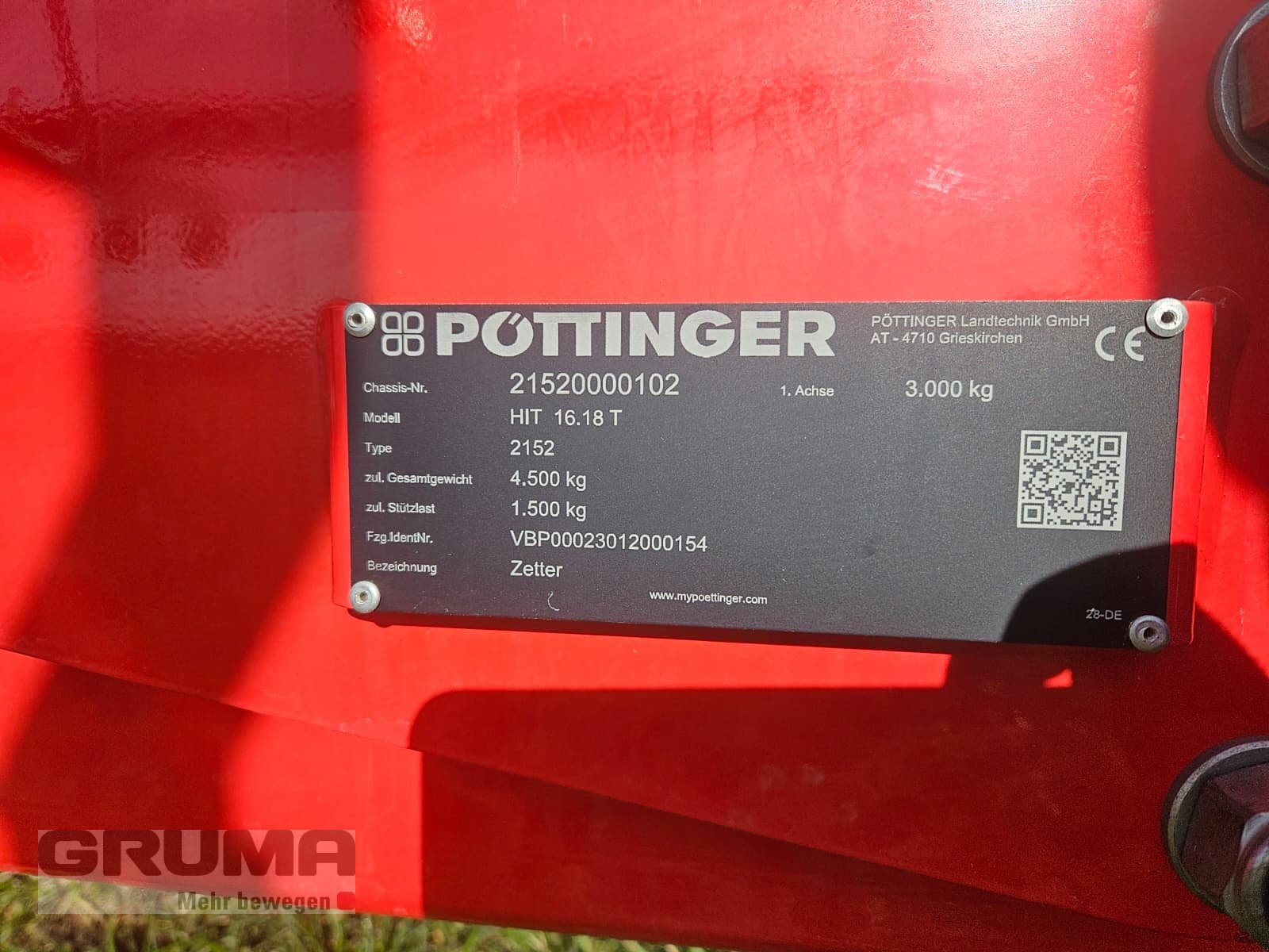 Kreiselheuer typu Pöttinger HIT 16.18T, Gebrauchtmaschine v Germaringen (Obrázek 13)