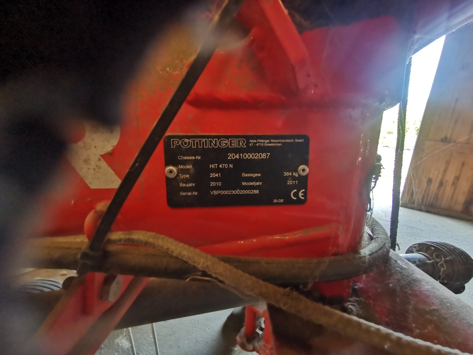 Kreiselheuer des Typs Pöttinger Hit 470 N, Gebrauchtmaschine in Sankt Leonhard am Hornerwald  (Bild 2)