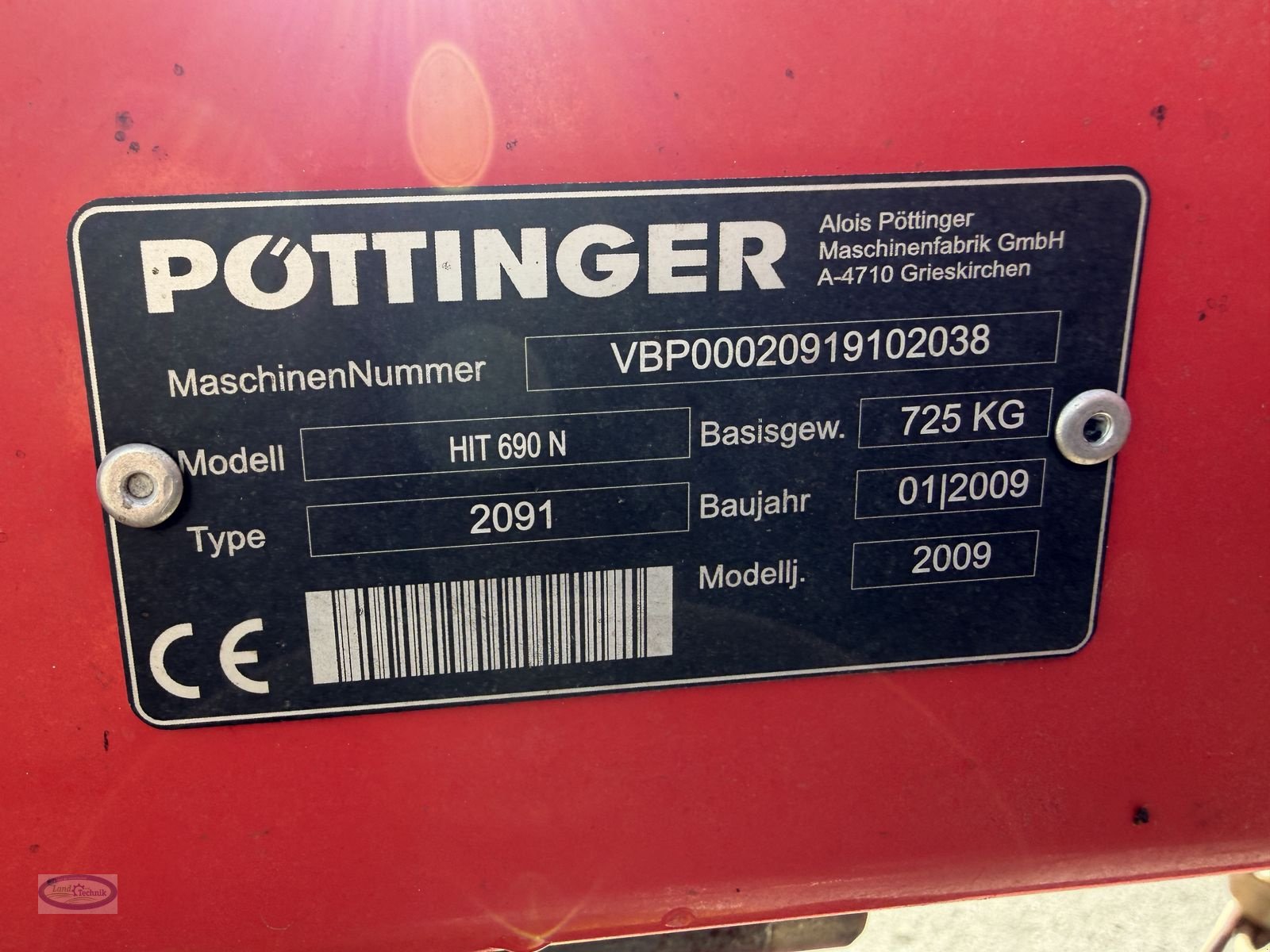 Kreiselheuer от тип Pöttinger Hit 6.90 N, Gebrauchtmaschine в Münzkirchen (Снимка 9)
