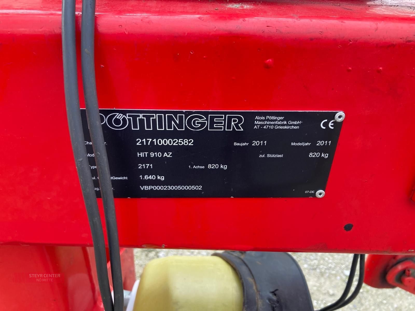 Kreiselheuer typu Pöttinger Hit 910 AZ, Gebrauchtmaschine v St. Pölten (Obrázek 5)