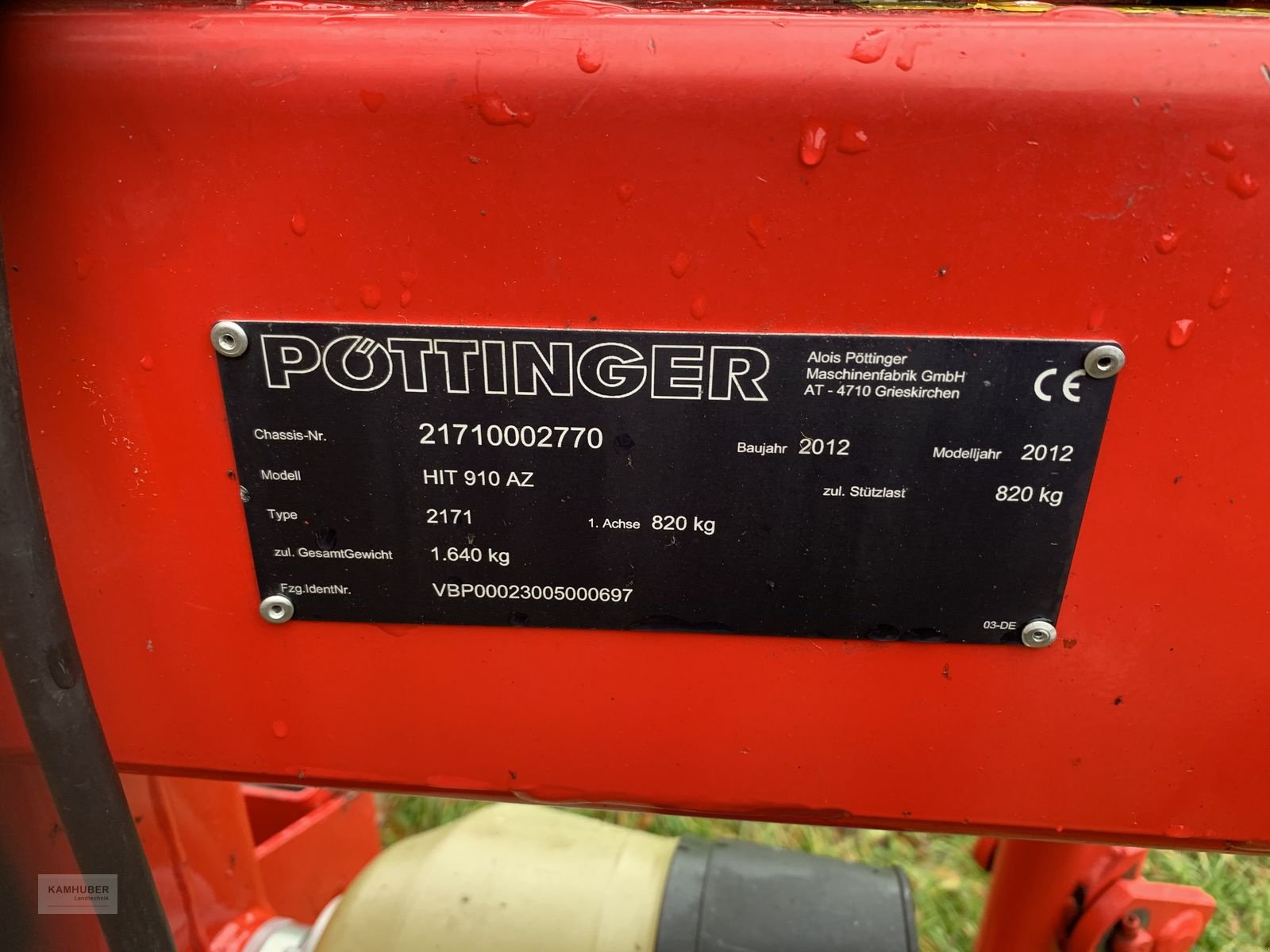Kreiselheuer typu Pöttinger Hit 910 AZ, Gebrauchtmaschine w Unterneukirchen (Zdjęcie 3)