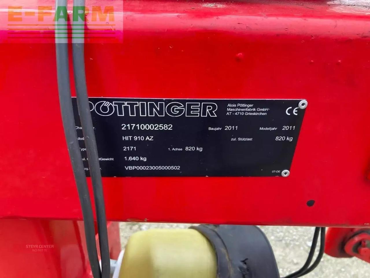 Kreiselheuer typu Pöttinger hit 910 az, Gebrauchtmaschine w ST. PÖLTEN (Zdjęcie 5)